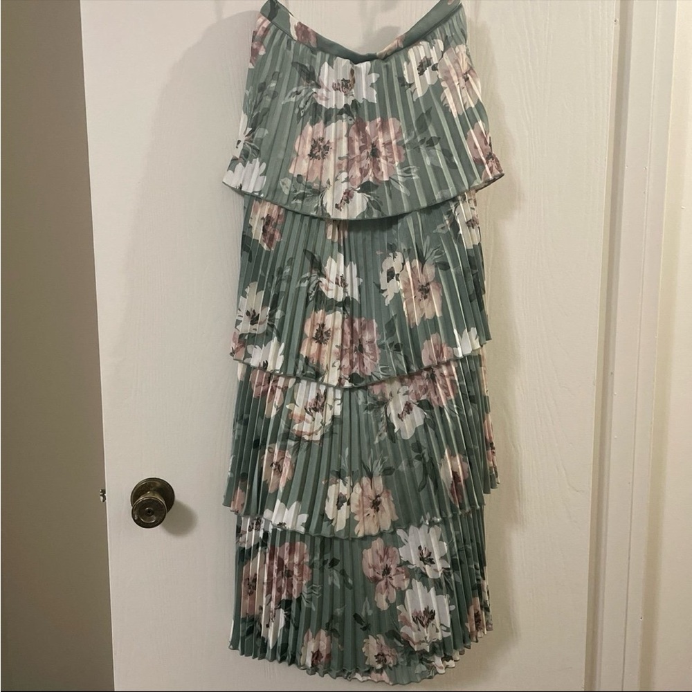 Abercrombie two piece satin dress - Picture 4 of 5